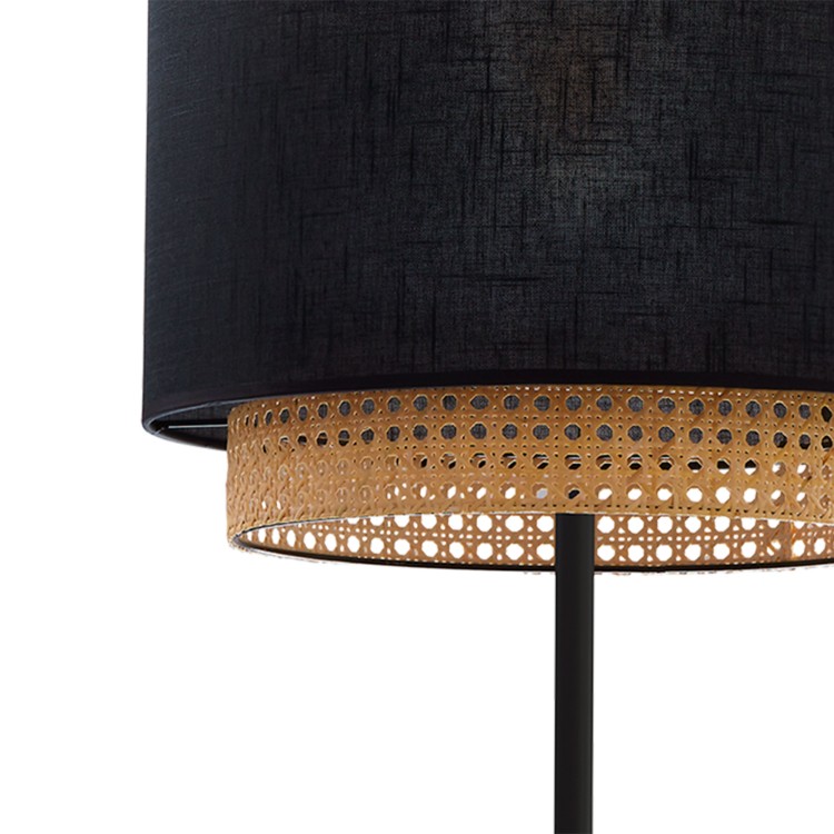 BOHO BLACK Lampa podłogowa1 5568 TK Lighting Czarny Czarny