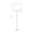 BOHO BLACK Lampa podłogowa1 5568 TK Lighting Czarny Czarny