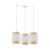 BOHO WHITE Lampa wisząca 3 6537 TK Lighting Biały Biały