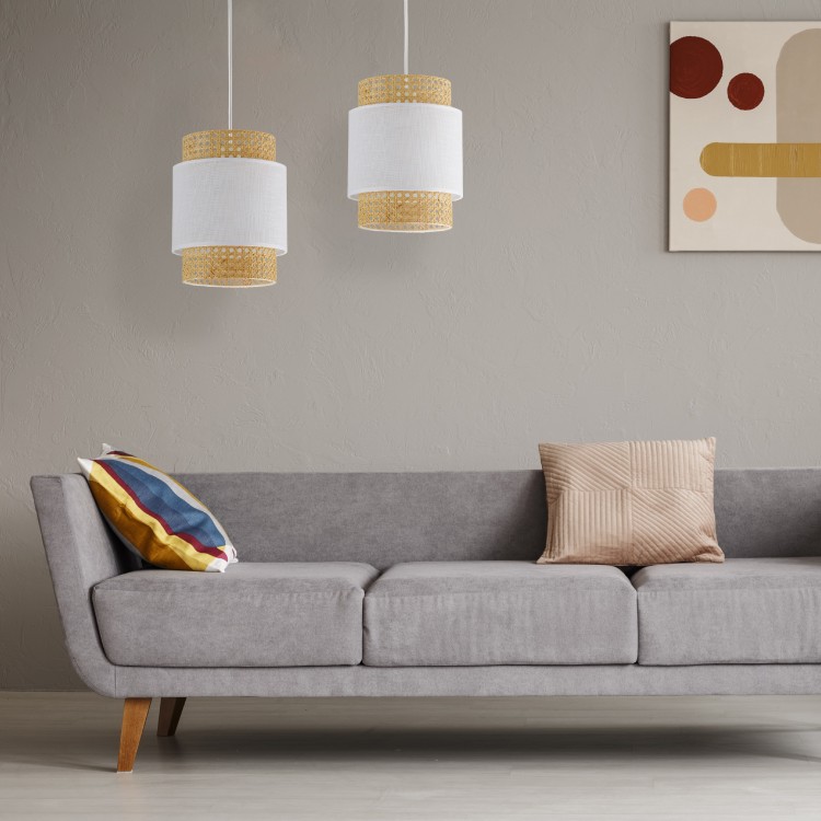 BOHO WHITE Lampa wisząca 1 200 6528 TK Lighting Biały Biały