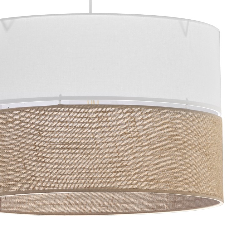 LINOBIANCO Lampa wisząca 3  500 6573 TK Lighting Biały Juta, Biały