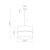 LINOBIANCO Lampa wisząca 3  500 6573 TK Lighting Biały Juta, Biały