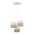 LINOBIANCO Lampa wisząca 3 6575 TK Lighting Biały Juta, Biały