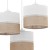 LINOBIANCO Lampa wisząca 3 6575 TK Lighting Biały Juta, Biały