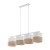 LINOBIANCO Lampa wisząca 4 6576 TK Lighting Biały Juta, Biały