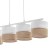 LINOBIANCO Lampa wisząca 4 6576 TK Lighting Biały Juta, Biały