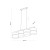 LINOBIANCO Lampa wisząca 4 6576 TK Lighting Biały Juta, Biały
