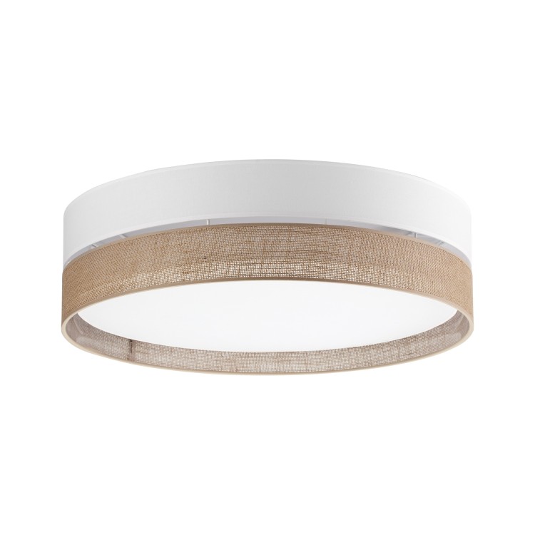 LINOBIANCO Lampa sufitowa 4 6578 TK Lighting Biały Juta, Biały