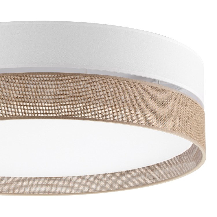 LINOBIANCO Lampa sufitowa 4 6578 TK Lighting Biały Juta, Biały