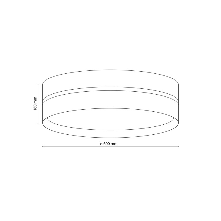 LINOBIANCO Lampa sufitowa 4 6578 TK Lighting Biały Juta, Biały