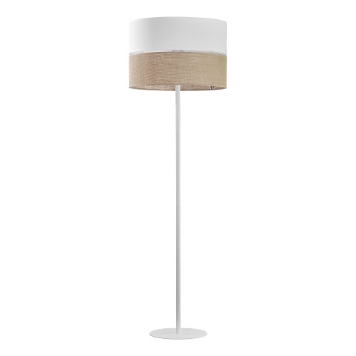 LINOBIANCO Lampa podłogowa 1 5241 TK Lighting Biały Juta, Biały