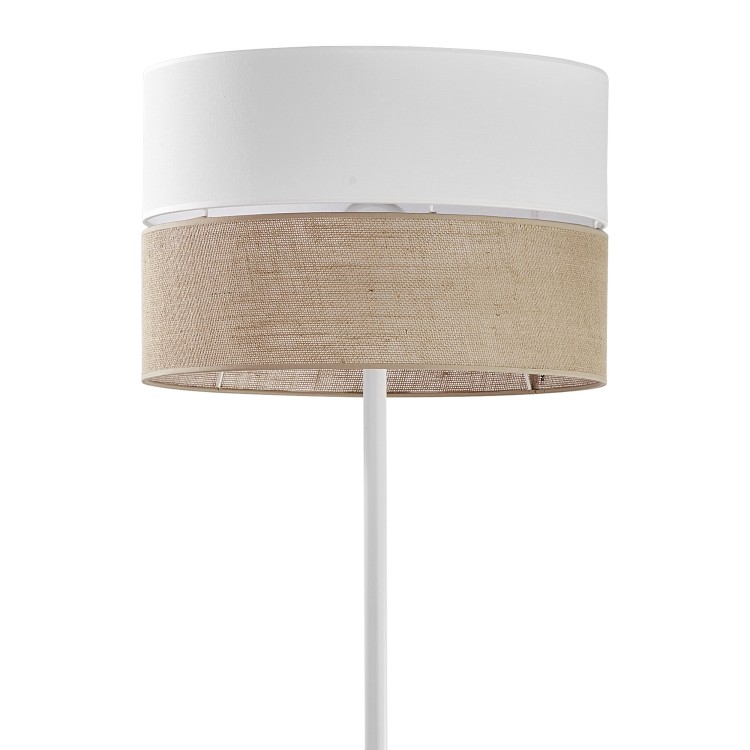 LINOBIANCO Lampa podłogowa 1 5241 TK Lighting Biały Juta, Biały