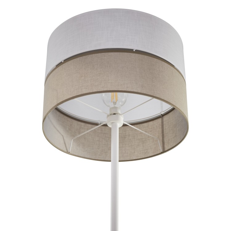 LINOBIANCO Lampa podłogowa 1 5241 TK Lighting Biały Juta, Biały