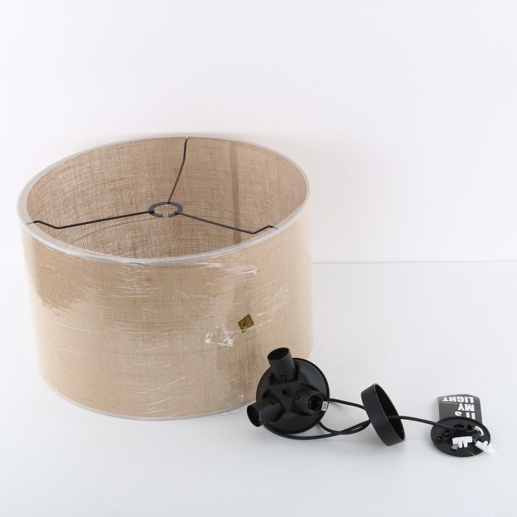 JUTA Lampa wisząca 3 6582 TK Lighting Czarny Juta