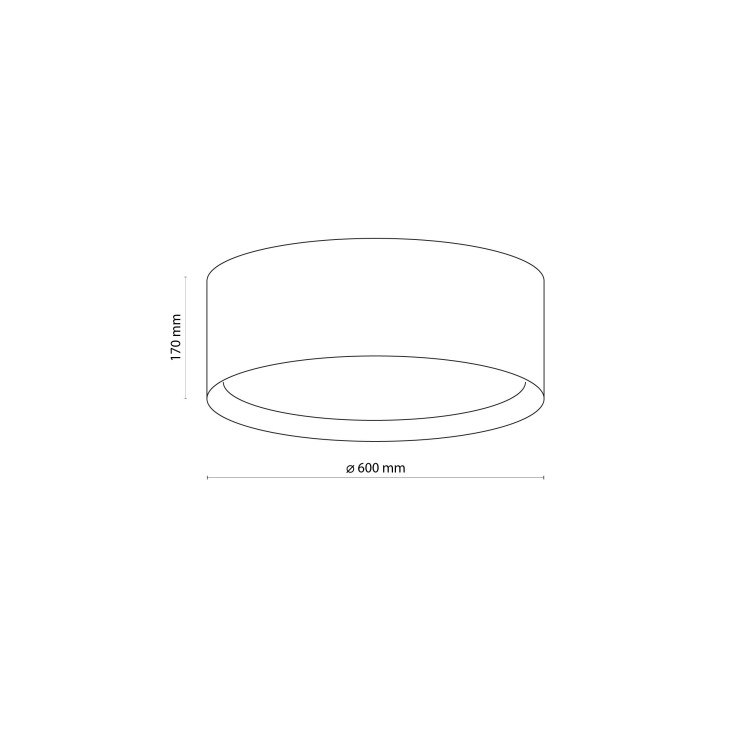 JUTA Lampa sufitowa 4  600 6584 TK Lighting Biały Juta