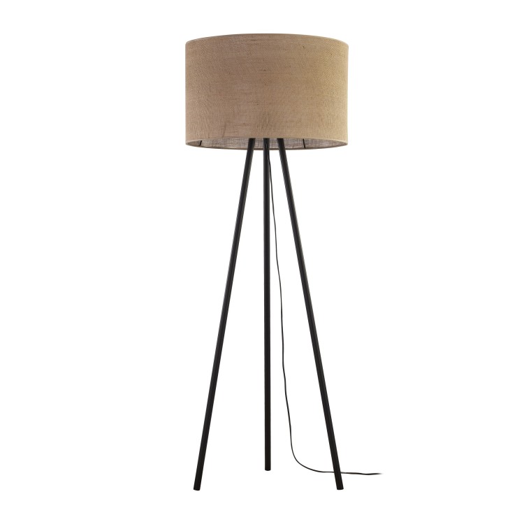 JUTA Lampa podłogowa 1 5569 TK Lighting Czarny Juta
