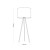 JUTA Lampa podłogowa 1 5569 TK Lighting Czarny Juta