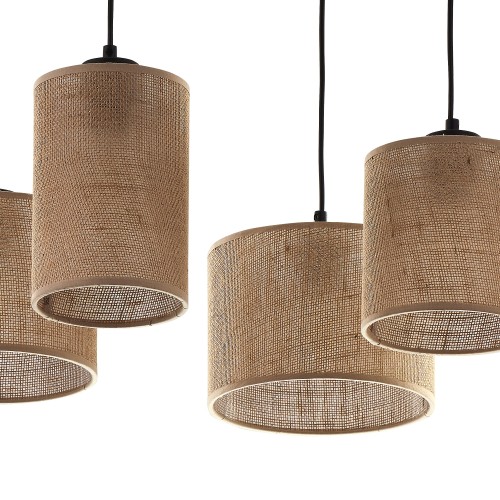 JUTA Lampa wisząca 4 6585 TK Lighting Czarny Juta