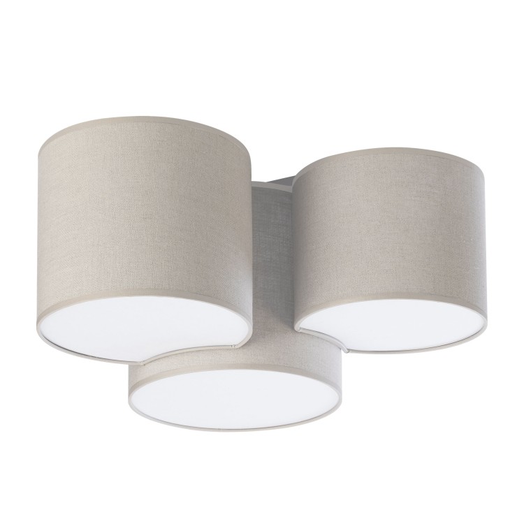 MONA NATURE Lampa sufitowa 3 6591 TK Lighting Biały Len