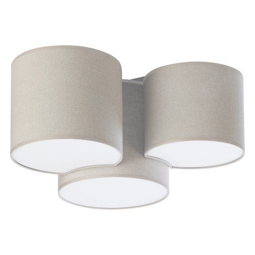 MONA NATURE Lampa sufitowa 3 6591 TK Lighting Biały Len