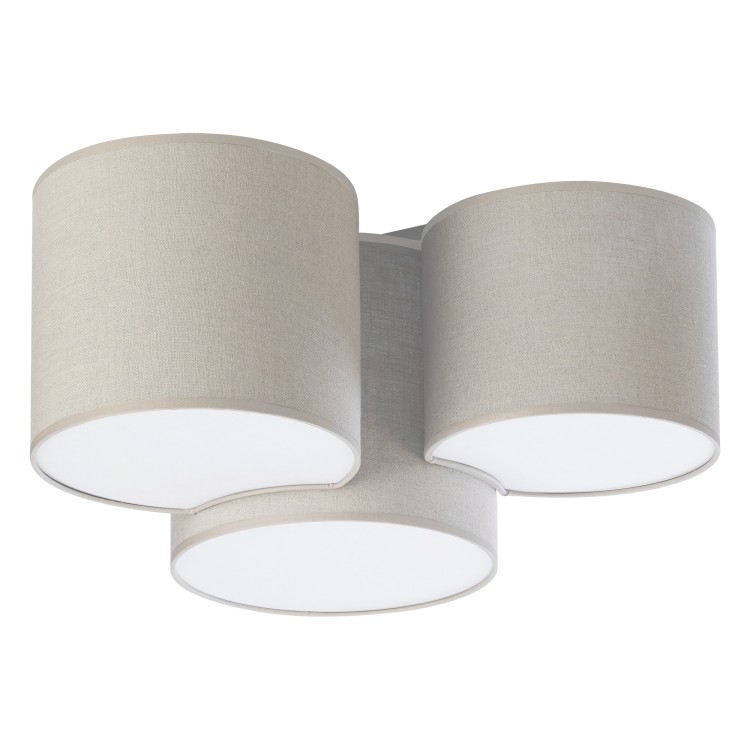 MONA NATURE Lampa sufitowa 3 6591 TK Lighting Biały Len
