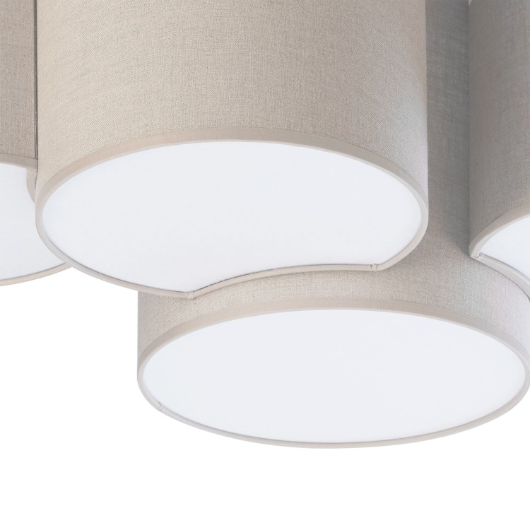 MONA NATURE Lampa sufitowa 4 6592 TK Lighting Biały Len