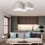 MONA NATURE Lampa sufitowa 5 6593 TK Lighting Biały Len