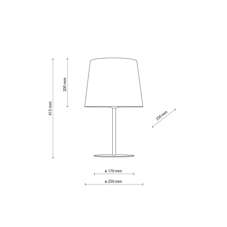 CHICAGO LINEN Lampka nocna 1 5150 TK Lighting Czarny Len