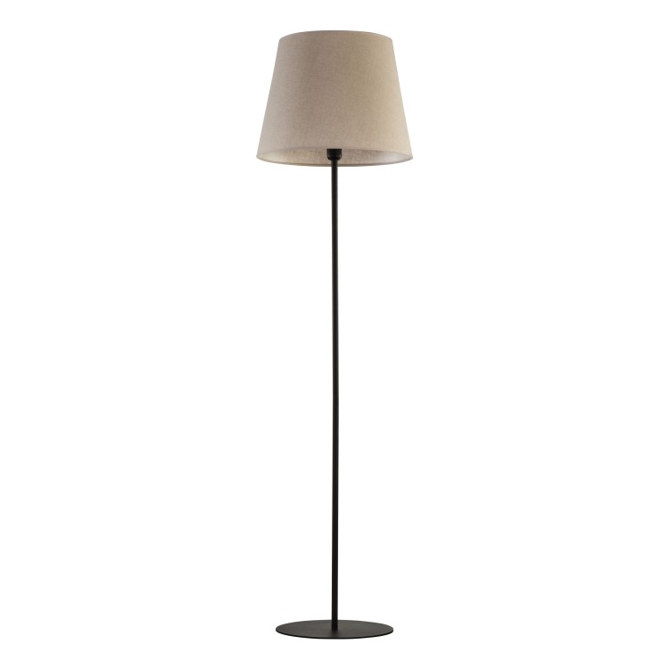 CHICAGO LINEN Lampa podłogowa 1 5151 TK Lighting Czarny Len