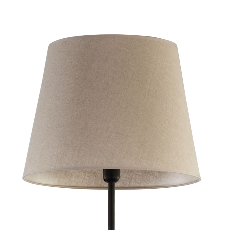 CHICAGO LINEN Lampa podłogowa 1 5151 TK Lighting Czarny Len