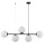 CELESTE Lampa wisząca 5 6219 TK Lighting Czarny Biały