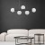 CELESTE Lampa wisząca 5 6219 TK Lighting Czarny Biały