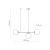 CELESTE Lampa wisząca 3 6218 TK Lighting Czarny Biały