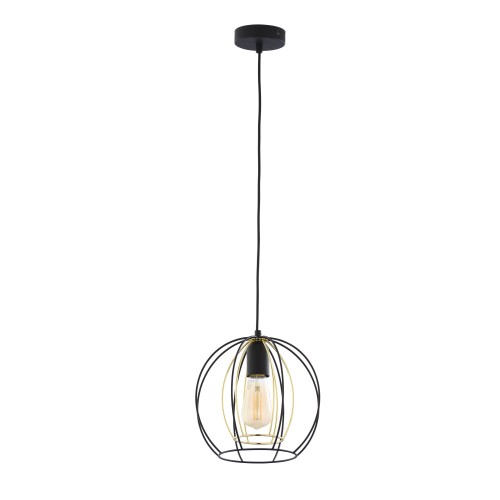 JAULA Lampa wisząca 1 6251 TK Lighting Czarny Złoty, Czarny