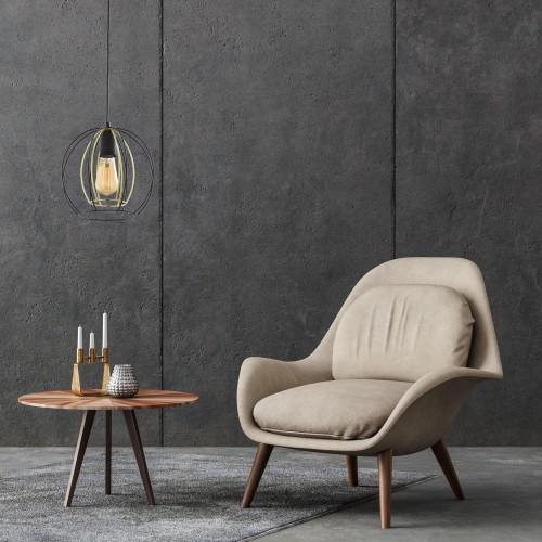 JAULA Lampa wisząca 1 6251 TK Lighting Czarny Złoty, Czarny