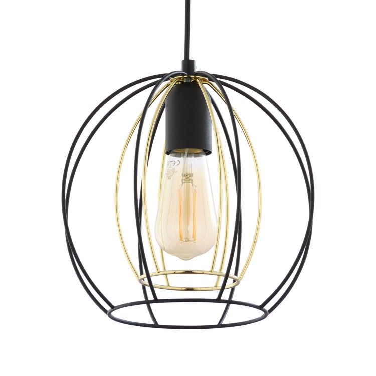 JAULA Lampa wisząca 1 6251 TK Lighting Czarny Złoty, Czarny