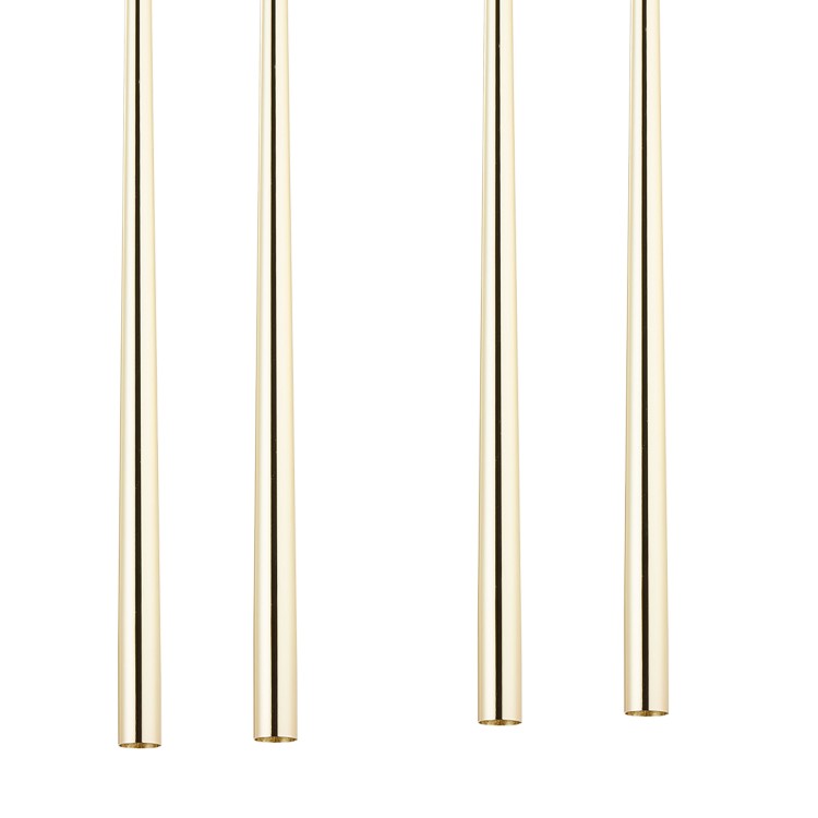 PIANO GOLD Lampa wisząca 8 6423 TK Lighting Czarny Złoty