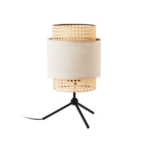 BOHO NATURE Lampka nocna 1 5577 TK Lighting Czarny Len
