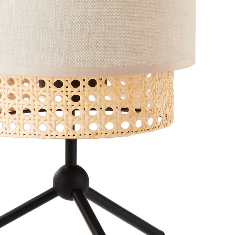 BOHO NATURE Lampka nocna 1 5577 TK Lighting Czarny Len
