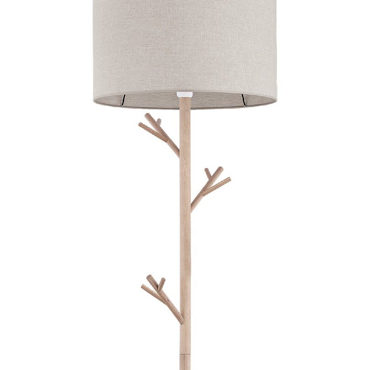 ALBERO LINEN Lampa podłogowa 1 5574 TK Lighting Biały, Sosna Len