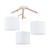 ALBERO WHITE Lampa wisząca 3 6553 TK Lighting Biały, Sosna Biały