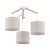ALBERO LINEN Lampa wisząca 3 6556 TK Lighting Biały, Sosna Len