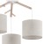 ALBERO LINEN Lampa wisząca 3 6556 TK Lighting Biały, Sosna Len
