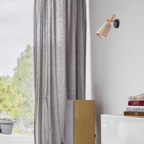 VAIO NATURE Kinkiet 1 573 TK Lighting Sosna, Czarny Len