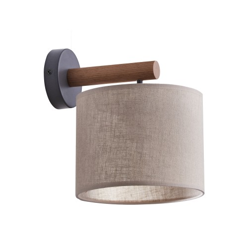 DEVA NATURE Kinkiet 1 6106 TK Lighting Sosna, Czarny Len