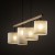 DEVA NATURE Lampa wisząca 4  FSC 100%, SA-COC-006060 6108 TK Lighting Sosna, Czarny Len