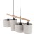DEVA NATURE Lampa wisząca 4  FSC 100%, SA-COC-006060 6108 TK Lighting Sosna, Czarny Len