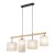 DEVA NATURE Lampa wisząca 4  FSC 100%, SA-COC-006060 6108 TK Lighting Sosna, Czarny Len