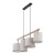DEVA NATURE Lampa wisząca 4  FSC 100%, SA-COC-006060 6108 TK Lighting Sosna, Czarny Len
