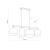 DEVA NATURE Lampa wisząca 4  FSC 100%, SA-COC-006060 6108 TK Lighting Sosna, Czarny Len